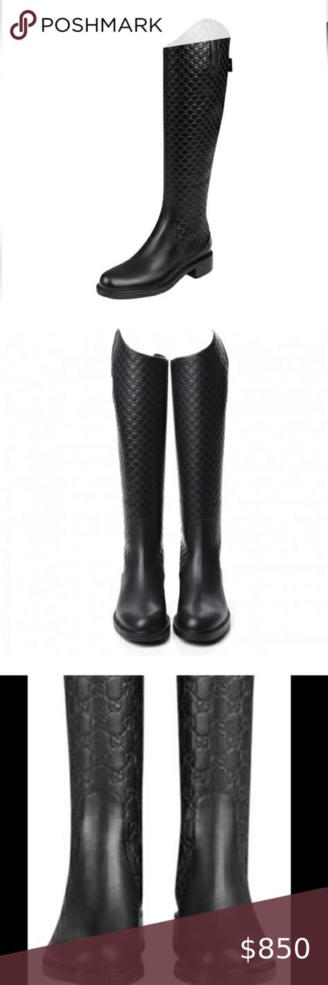 gucci microguccissima boots|gucci print thigh high boots.